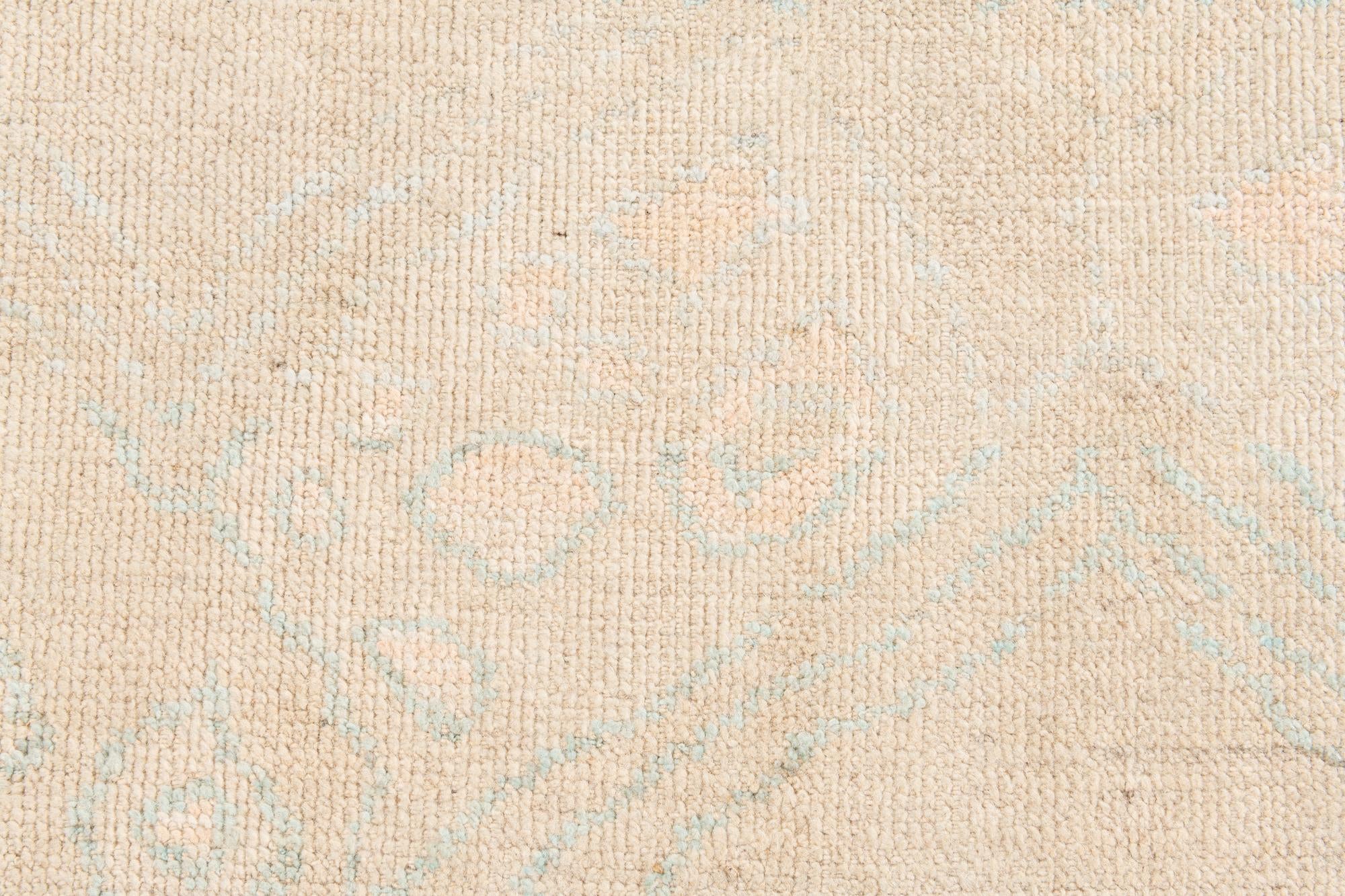 9' x 12' 7 Hand Knotted Moroccan Wool Rug