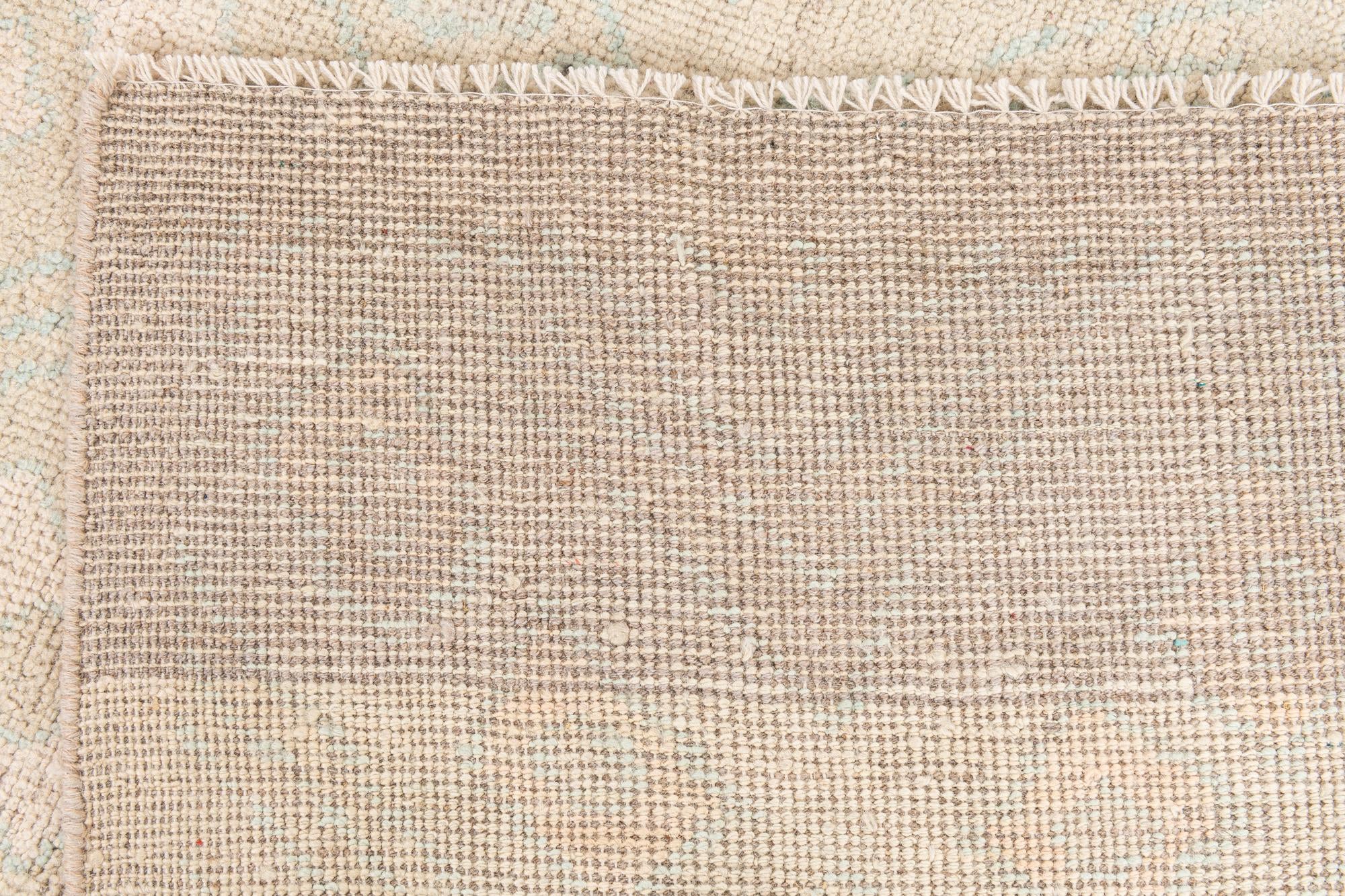 9' x 12' 7 Hand Knotted Moroccan Wool Rug