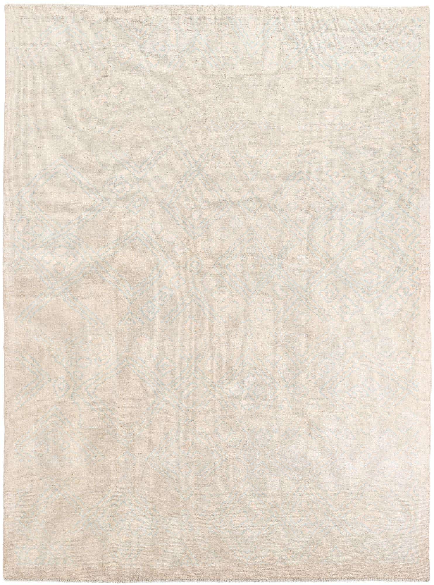 9' x 12' 7 Hand Knotted Moroccan Wool Rug