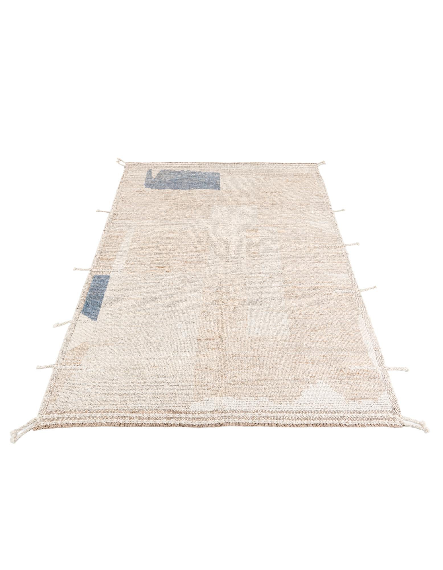 5' 2 x 7' 6 Hand Knotted Moroccan Wool Rug