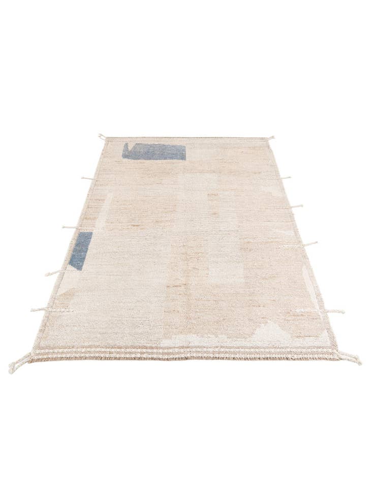 Detail image of 5' 2 x 7' 6 Hand Knotted Moroccan Wool Rug
