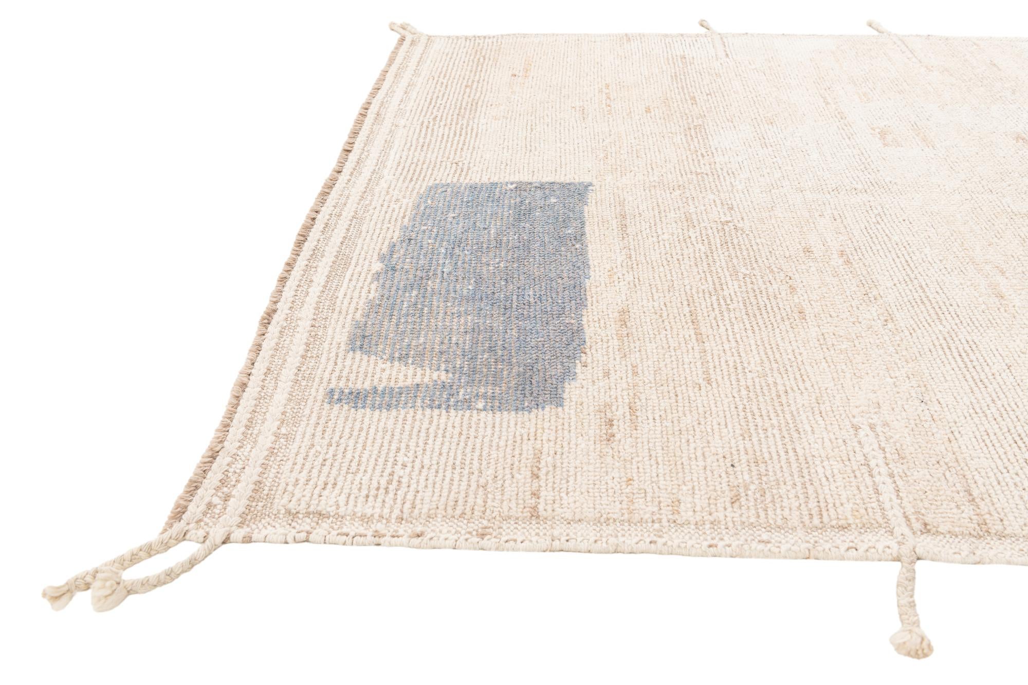 5' 2 x 7' 6 Hand Knotted Moroccan Wool Rug