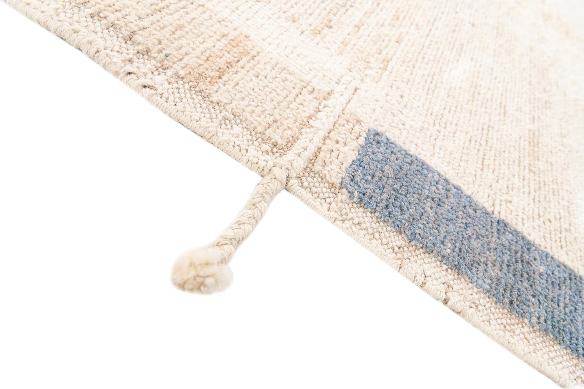5' 2 x 7' 6 Hand Knotted Moroccan Wool Rug