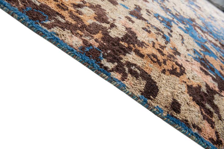 Detail image of 12' 4 x 15' 3 Hand Knotted Moroccan Wool Rug