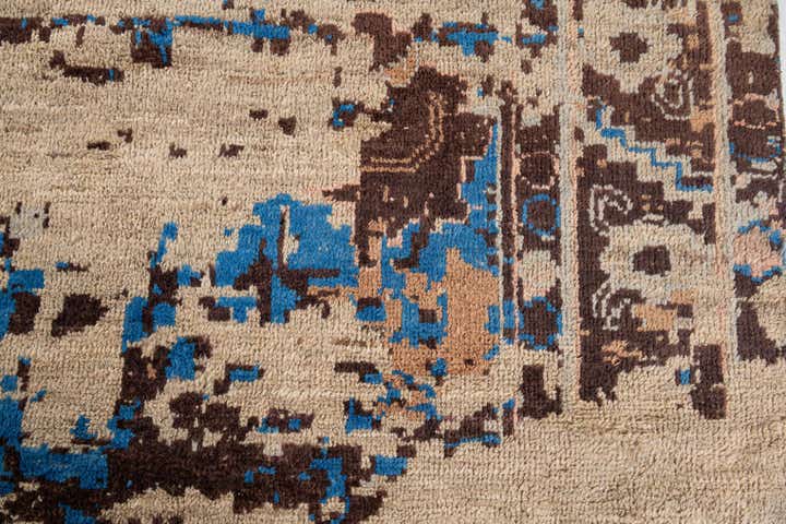 12' 4 x 15' 3 Hand Knotted Moroccan Wool Rug
