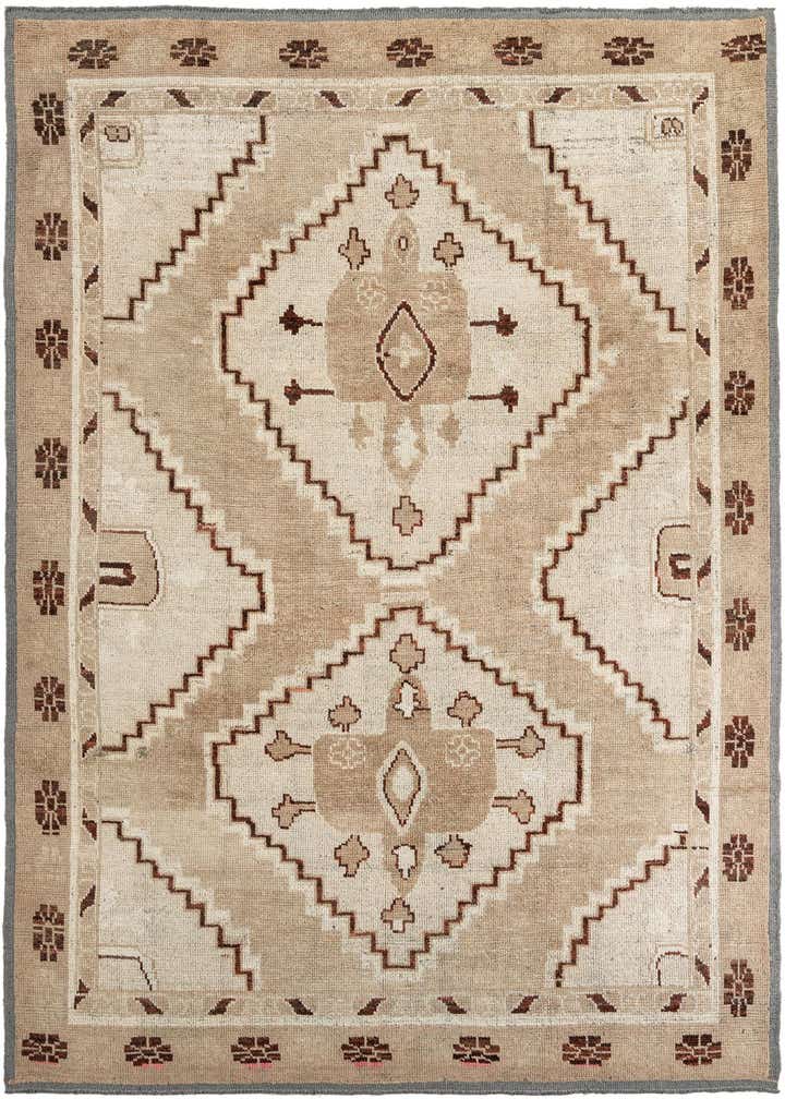 9' x 12' 1 Hand Knotted Moroccan Wool Rug