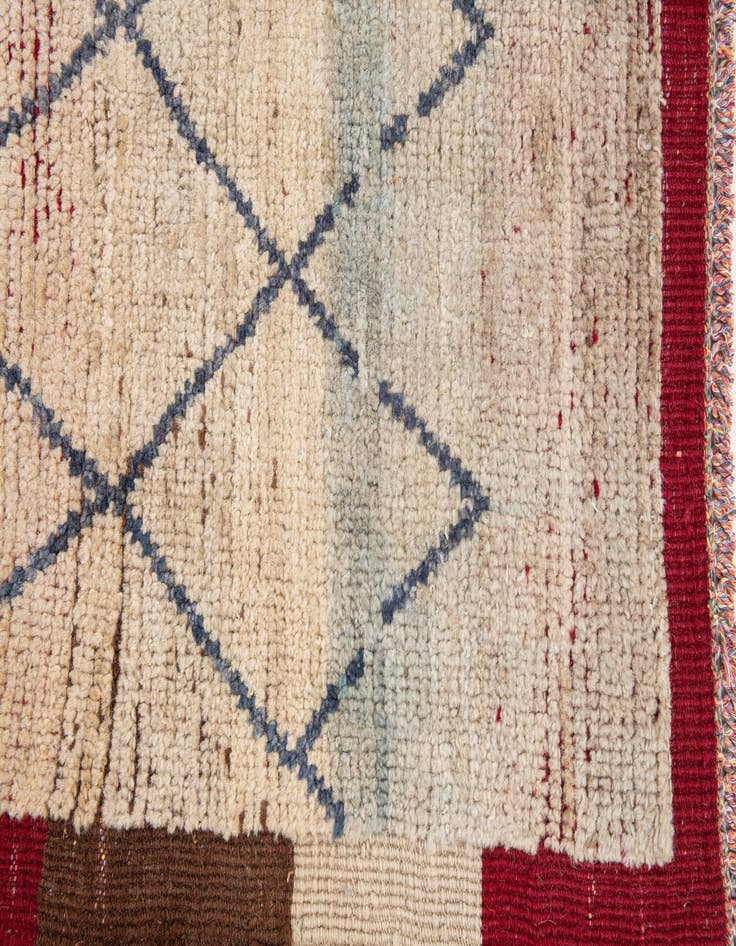 Detail image of 9' 2 x 10' 2  Hand Knotted Moroccan Wool Rug