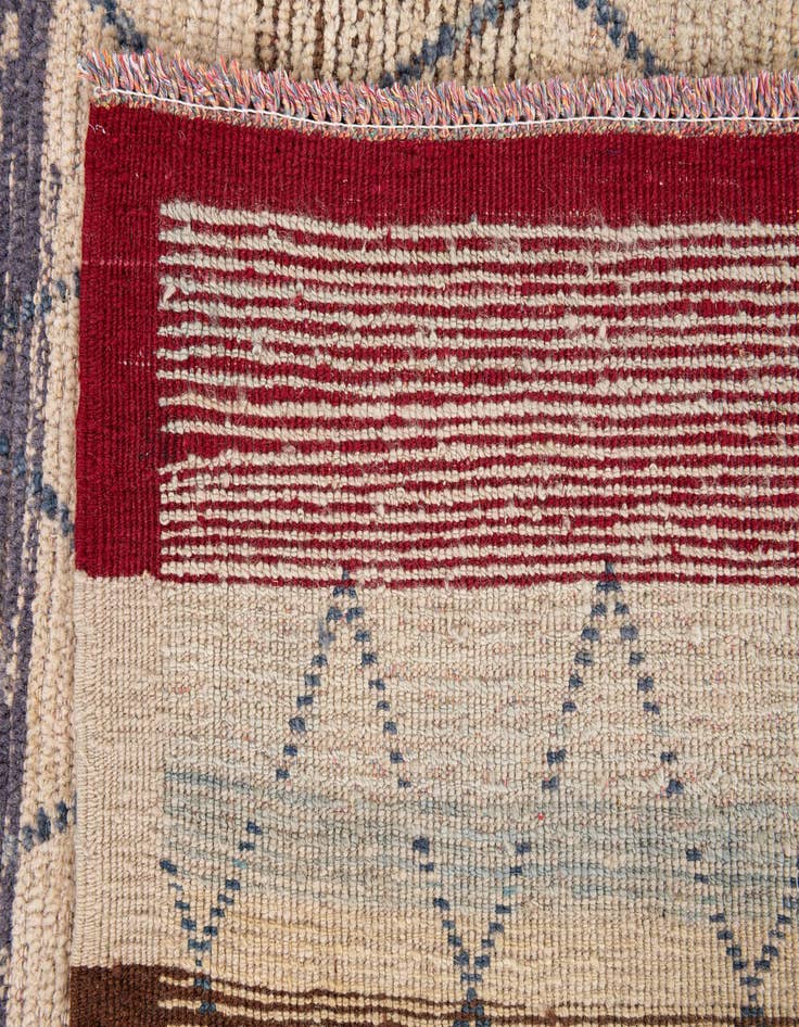 Detail image of 9' 2 x 10' 2  Hand Knotted Moroccan Wool Rug