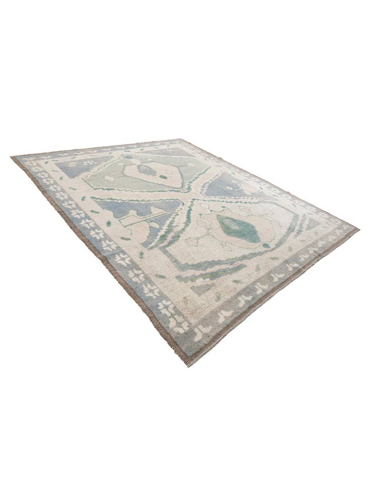 Detail image of 8' 8 x 10'  Hand Knotted Moroccan Wool Rug