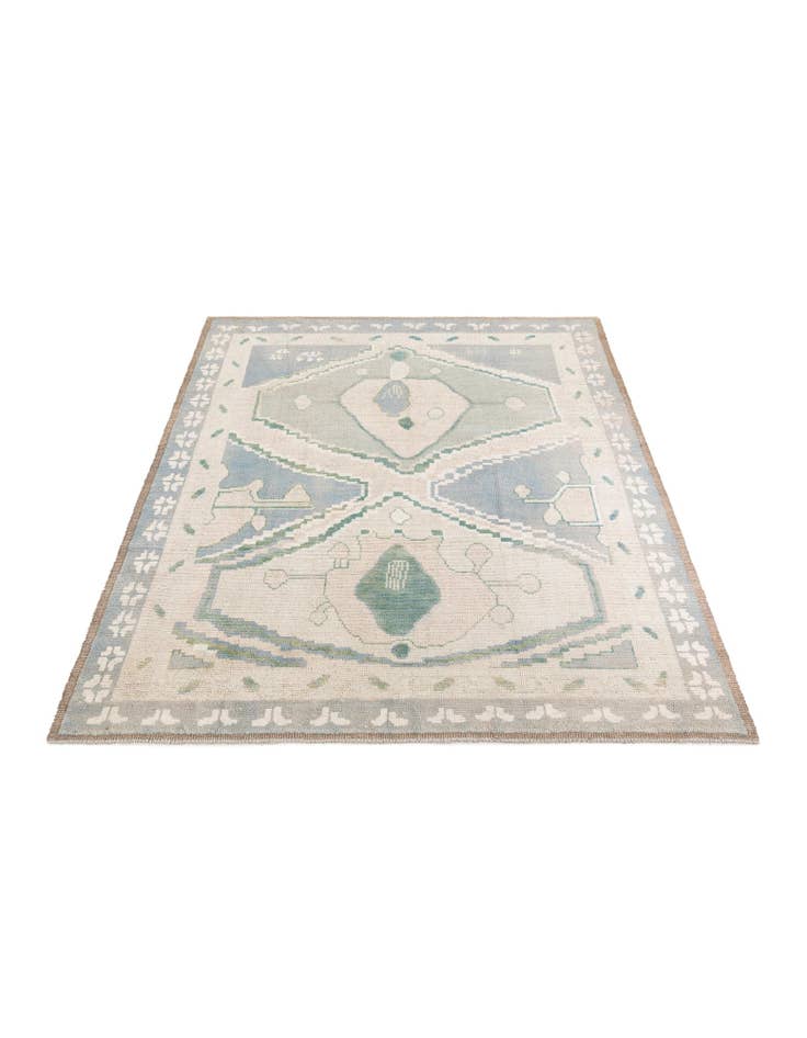 Detail image of 8' 8 x 10'  Hand Knotted Moroccan Wool Rug