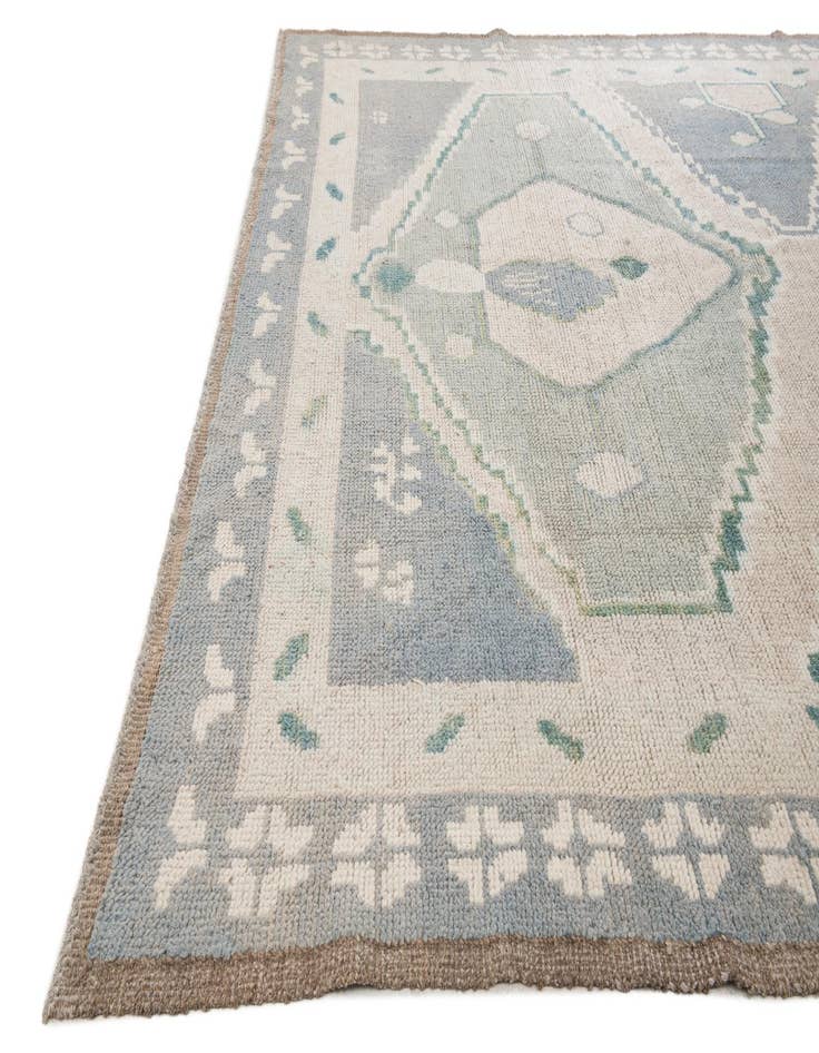 Detail image of 8' 8 x 10'  Hand Knotted Moroccan Wool Rug
