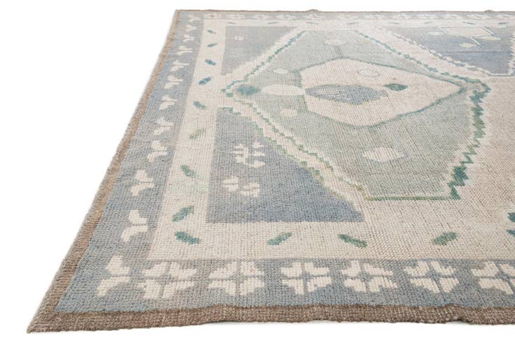 Detail image of 8' 8 x 10' Hand Knotted Moroccan Wool Rug