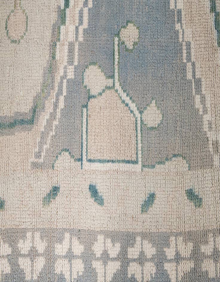 Detail image of 8' 8 x 10'  Hand Knotted Moroccan Wool Rug