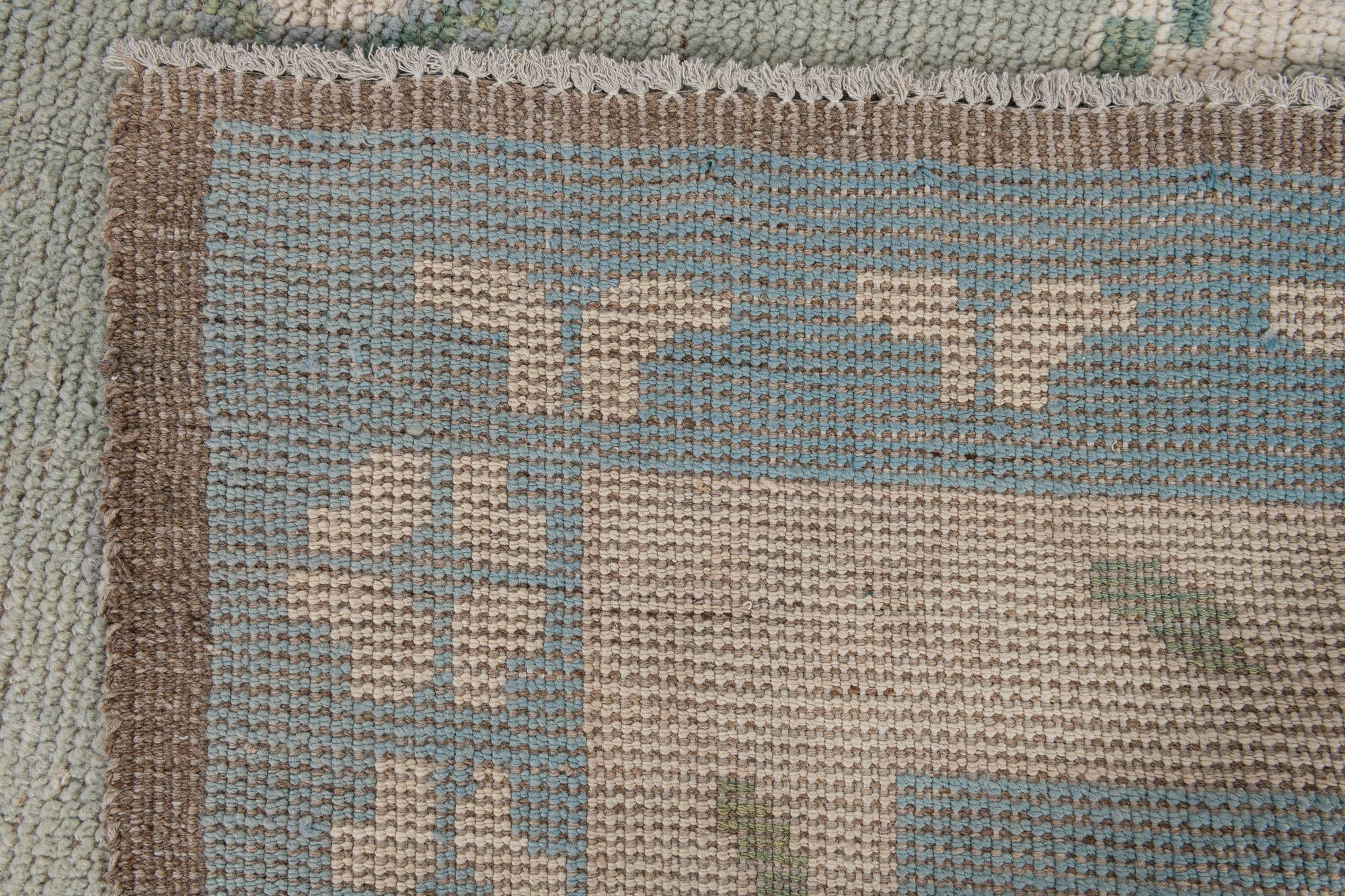 8' 8 x 10' Hand Knotted Moroccan Wool Rug
