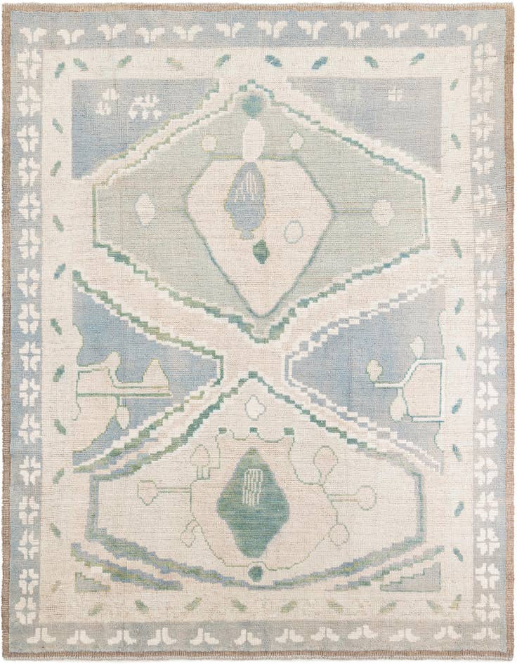 Detail image of 8' 8 x 10' Hand Knotted Moroccan Wool Rug
