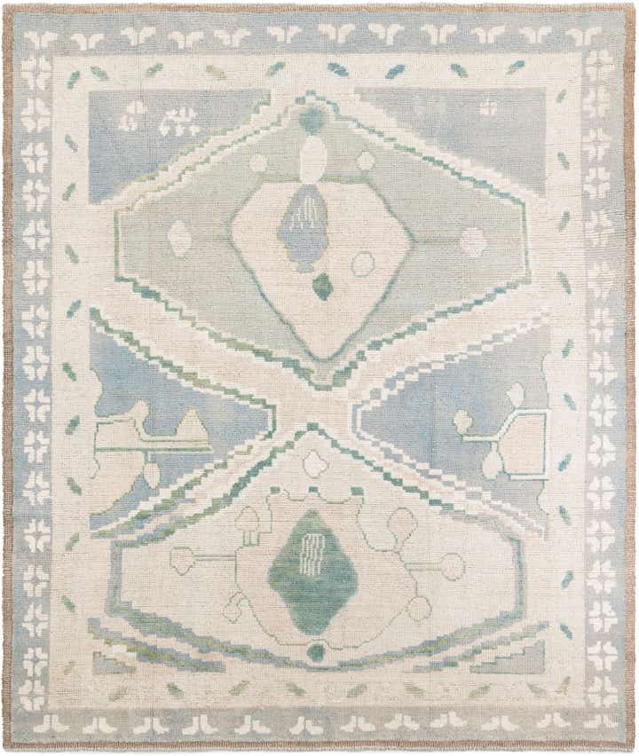 8' 8 x 10' Hand Knotted Moroccan Wool Rug