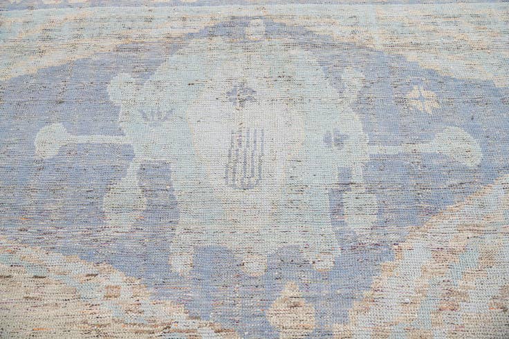 Detail image of 11' 10 x 15' 9 Hand Knotted Moroccan Wool Rug
