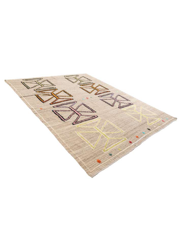 8' 5 x 10' 6 Hand Knotted Moroccan Wool Rug