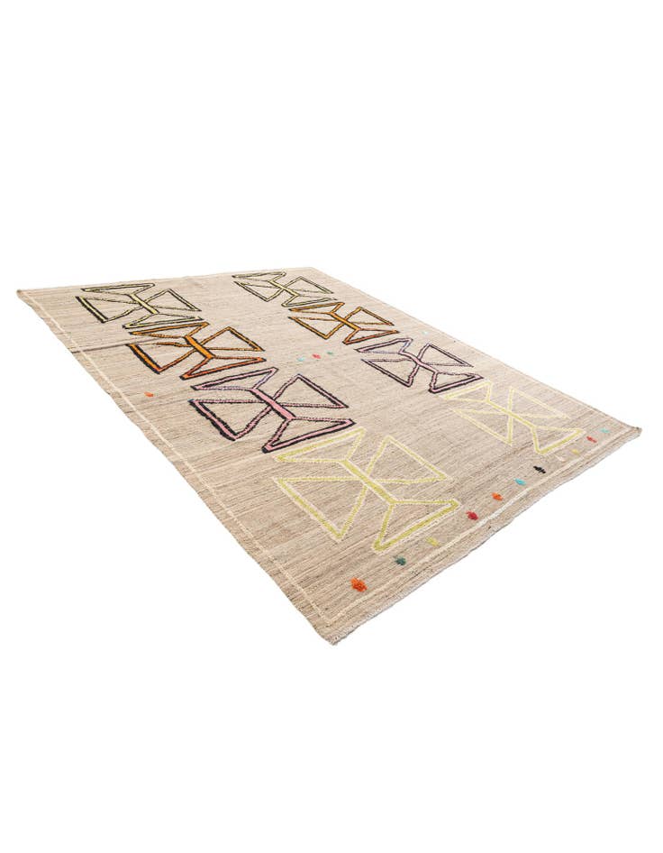 Detail image of 8' 5 x 10' 6 Hand Knotted Moroccan Wool Rug
