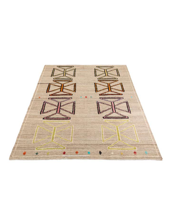 8' 5 x 10' 6 Hand Knotted Moroccan Wool Rug