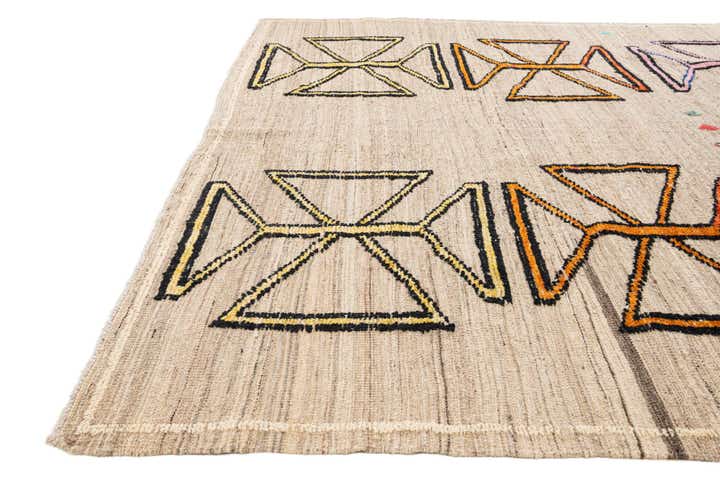 8' 5 x 10' 6 Hand Knotted Moroccan Wool Rug