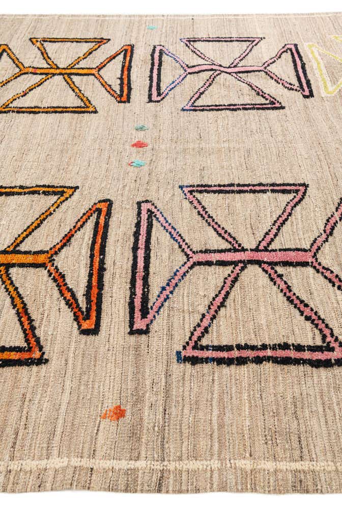 8' 5 x 10' 6 Hand Knotted Moroccan Wool Rug