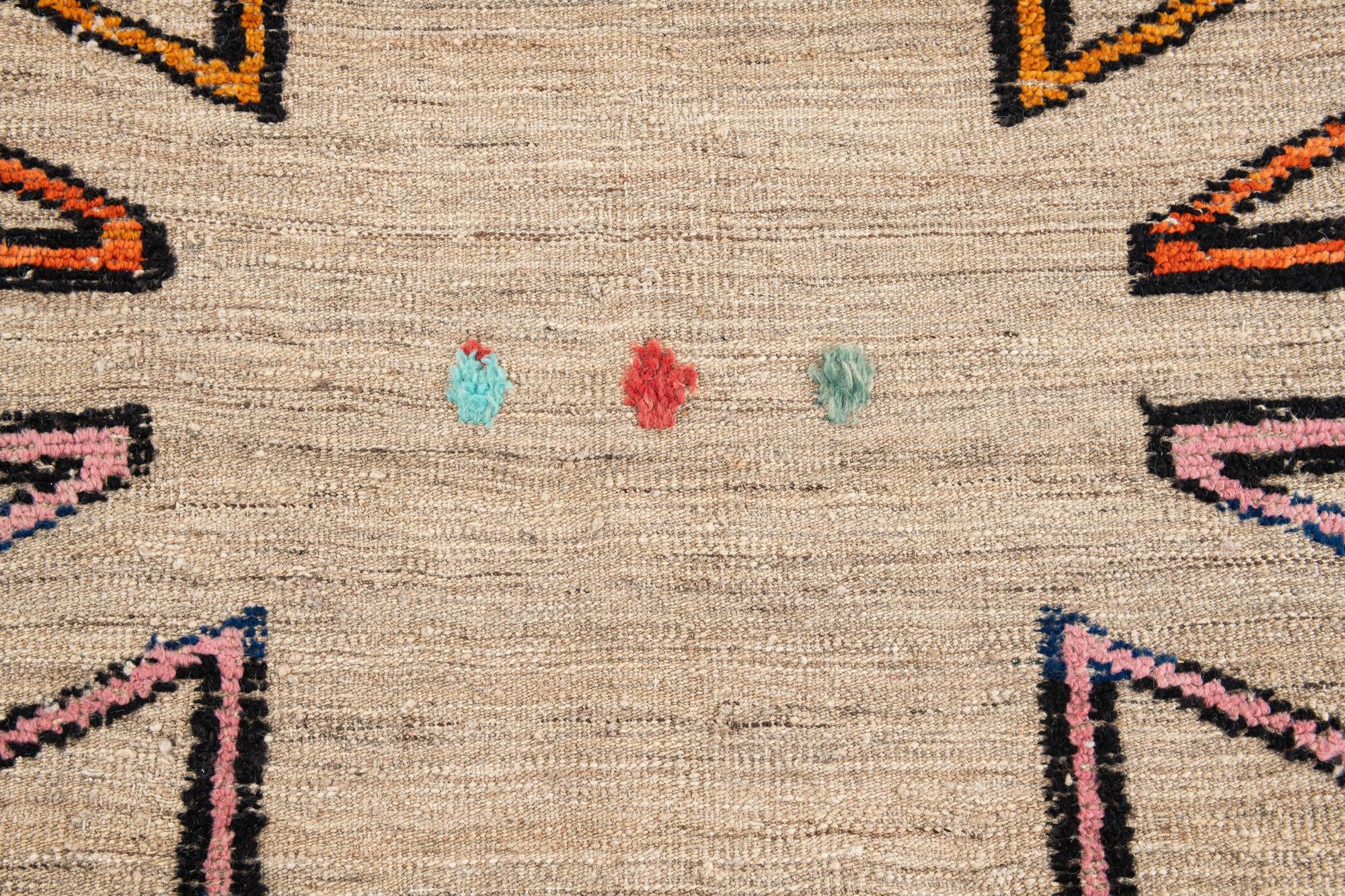 8' 5 x 10' 6 Hand Knotted Moroccan Wool Rug
