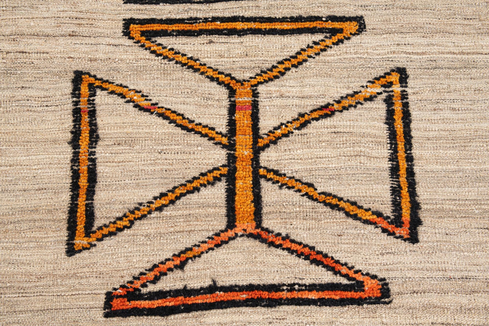 8' 5 x 10' 6 Hand Knotted Moroccan Wool Rug