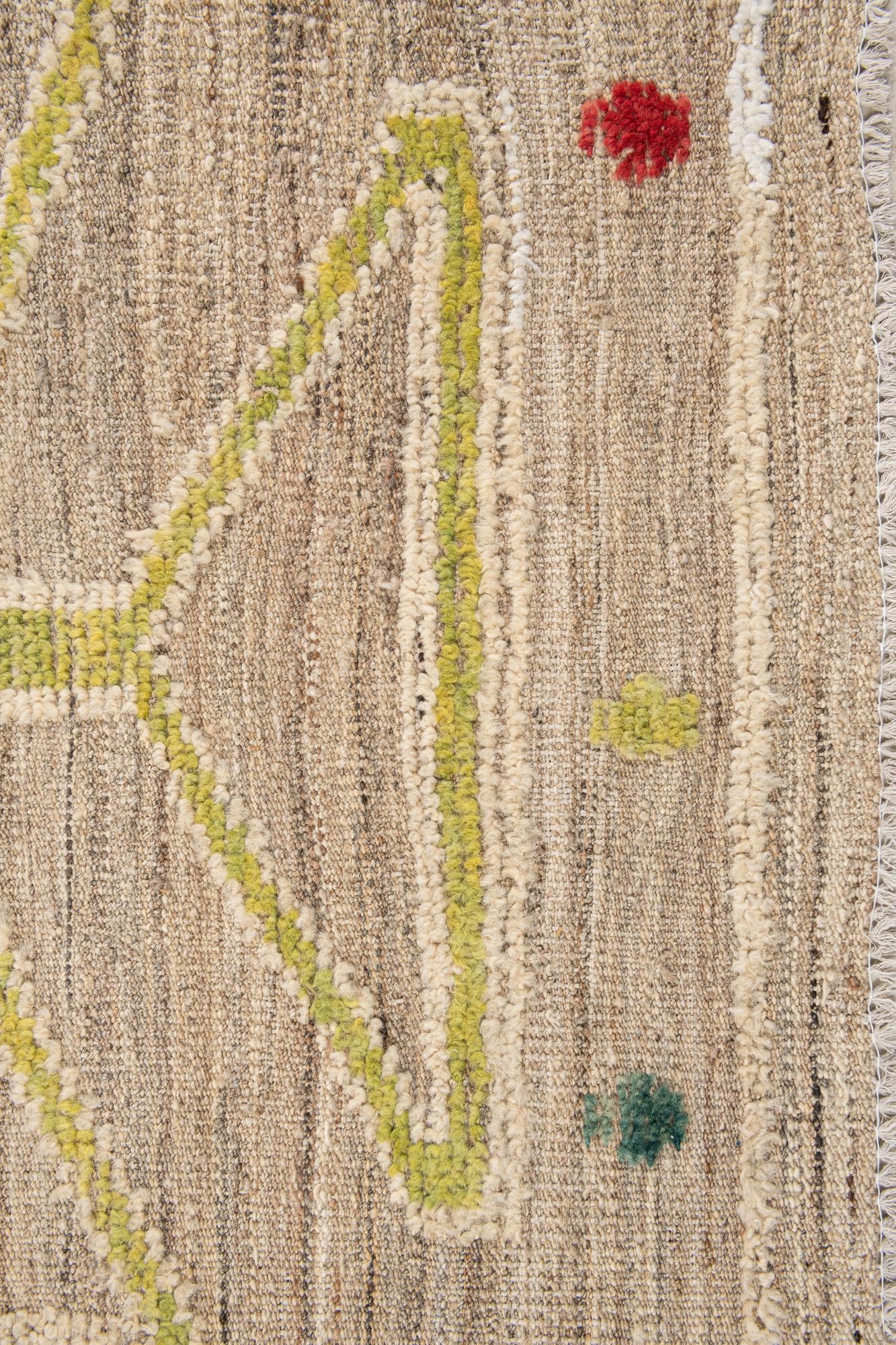 8' 5 x 10' 6 Hand Knotted Moroccan Wool Rug