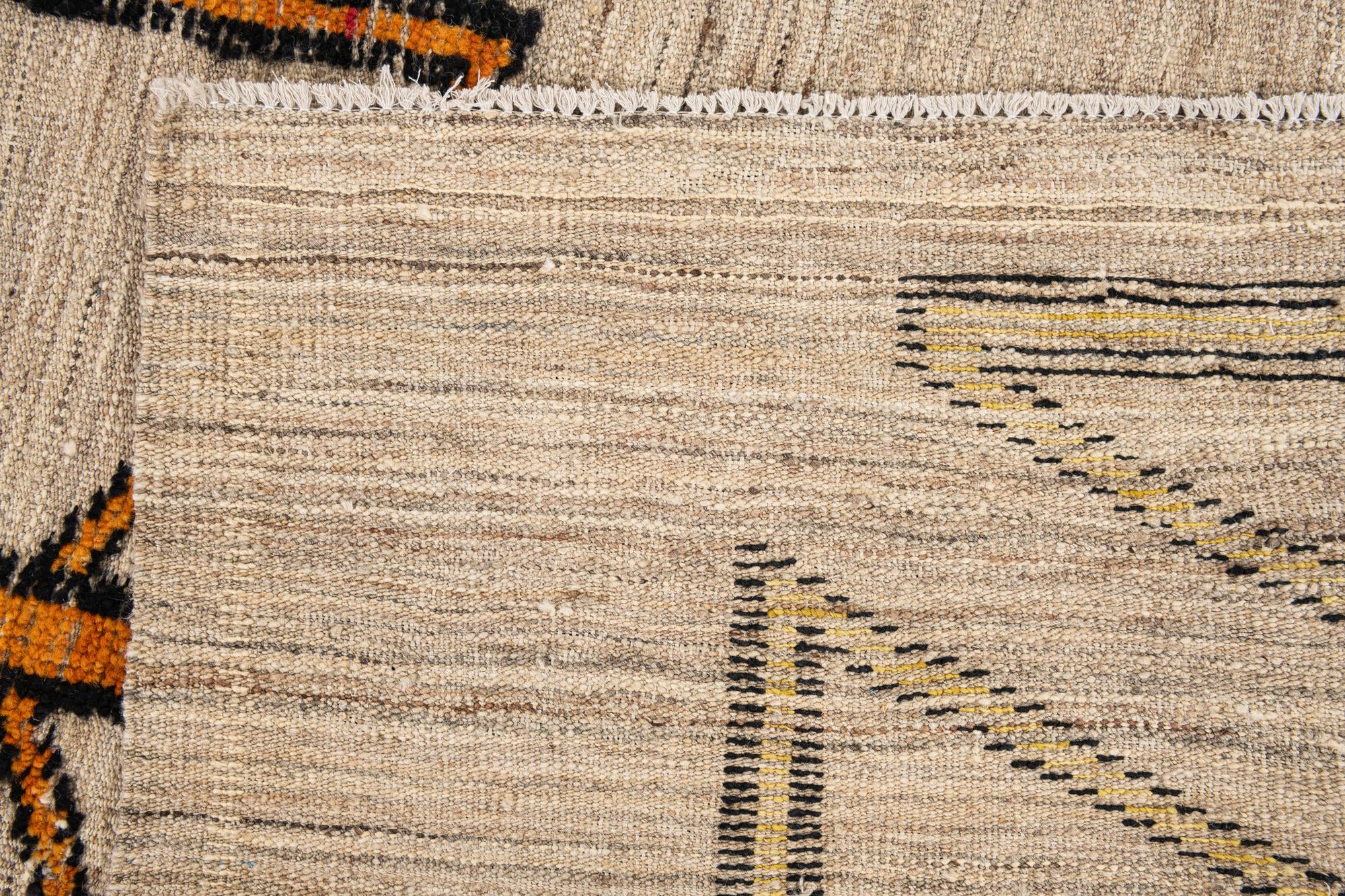 8' 5 x 10' 6 Hand Knotted Moroccan Wool Rug