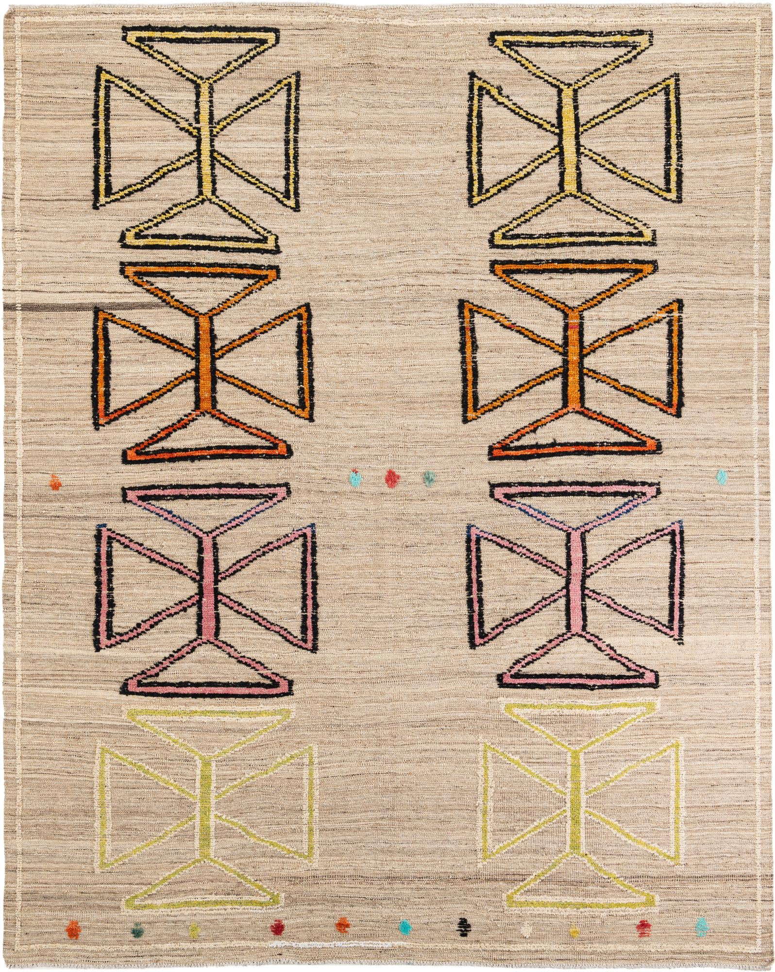 8' 5 x 10' 6 Hand Knotted Moroccan Wool Rug