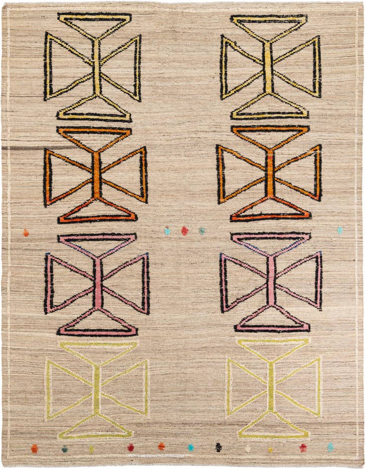 Detail image of 8' 5 x 10' 6 Hand Knotted Moroccan Wool Rug