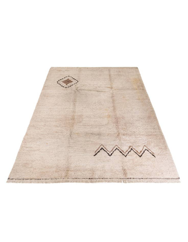 Detail image of 8' 6 x 9' 7 Hand Knotted Moroccan Wool Rug