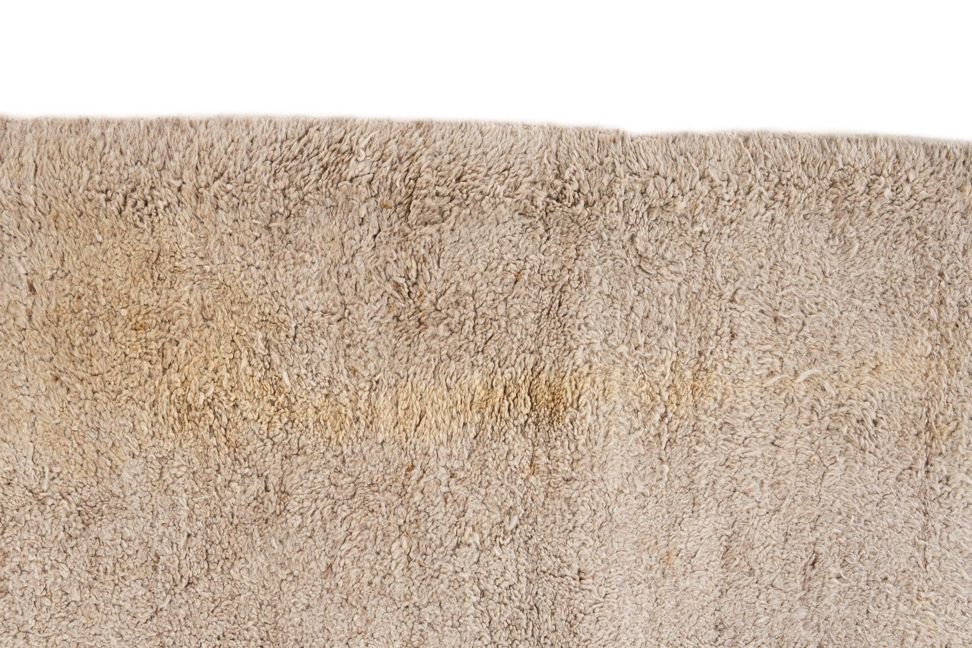 8' 6 x 9' 7 Hand Knotted Moroccan Wool Rug