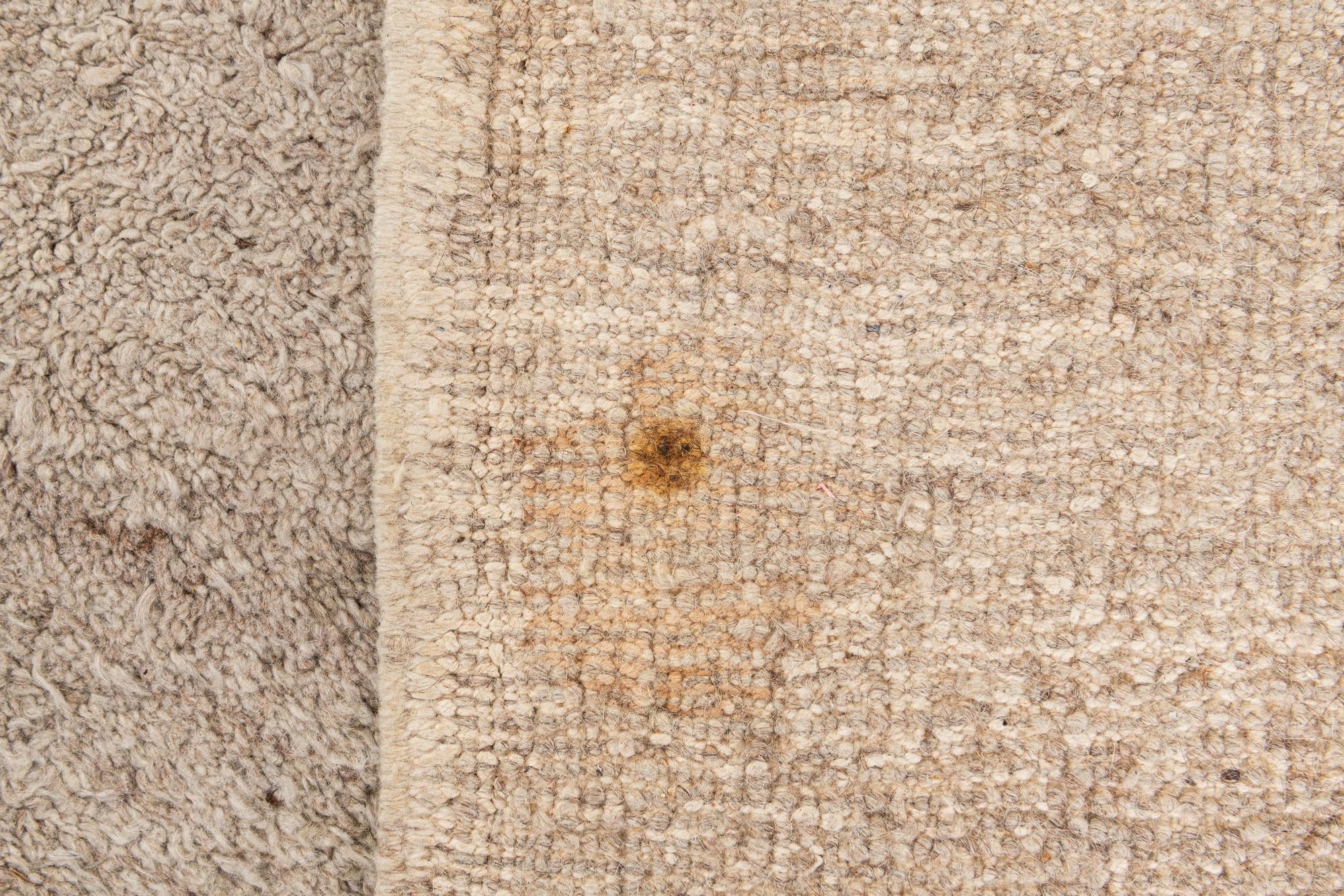 8' 6 x 9' 7 Hand Knotted Moroccan Wool Rug