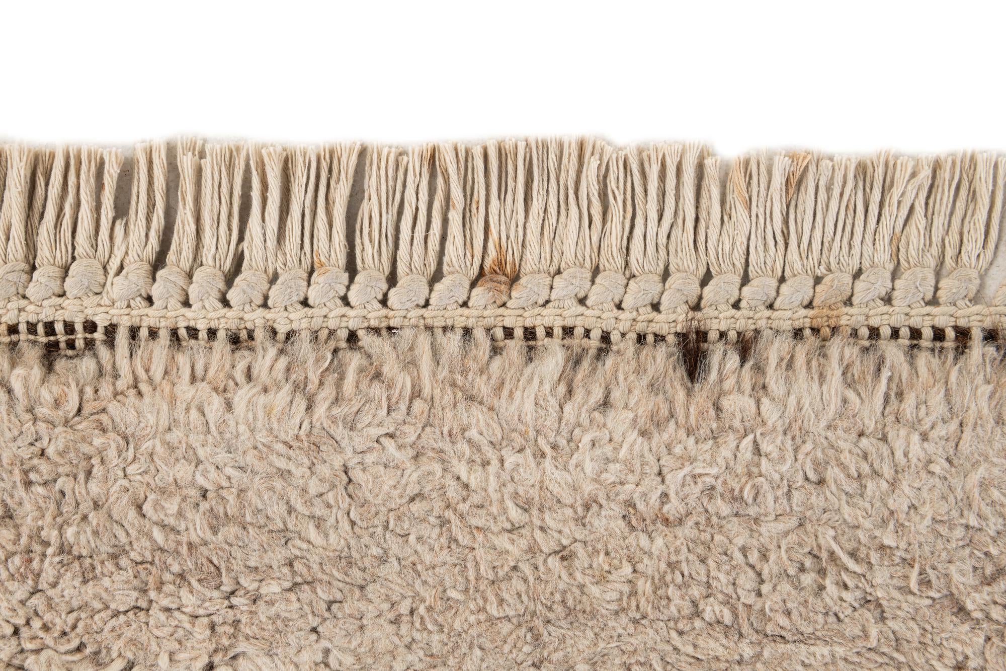 8' 6 x 9' 7 Hand Knotted Moroccan Wool Rug