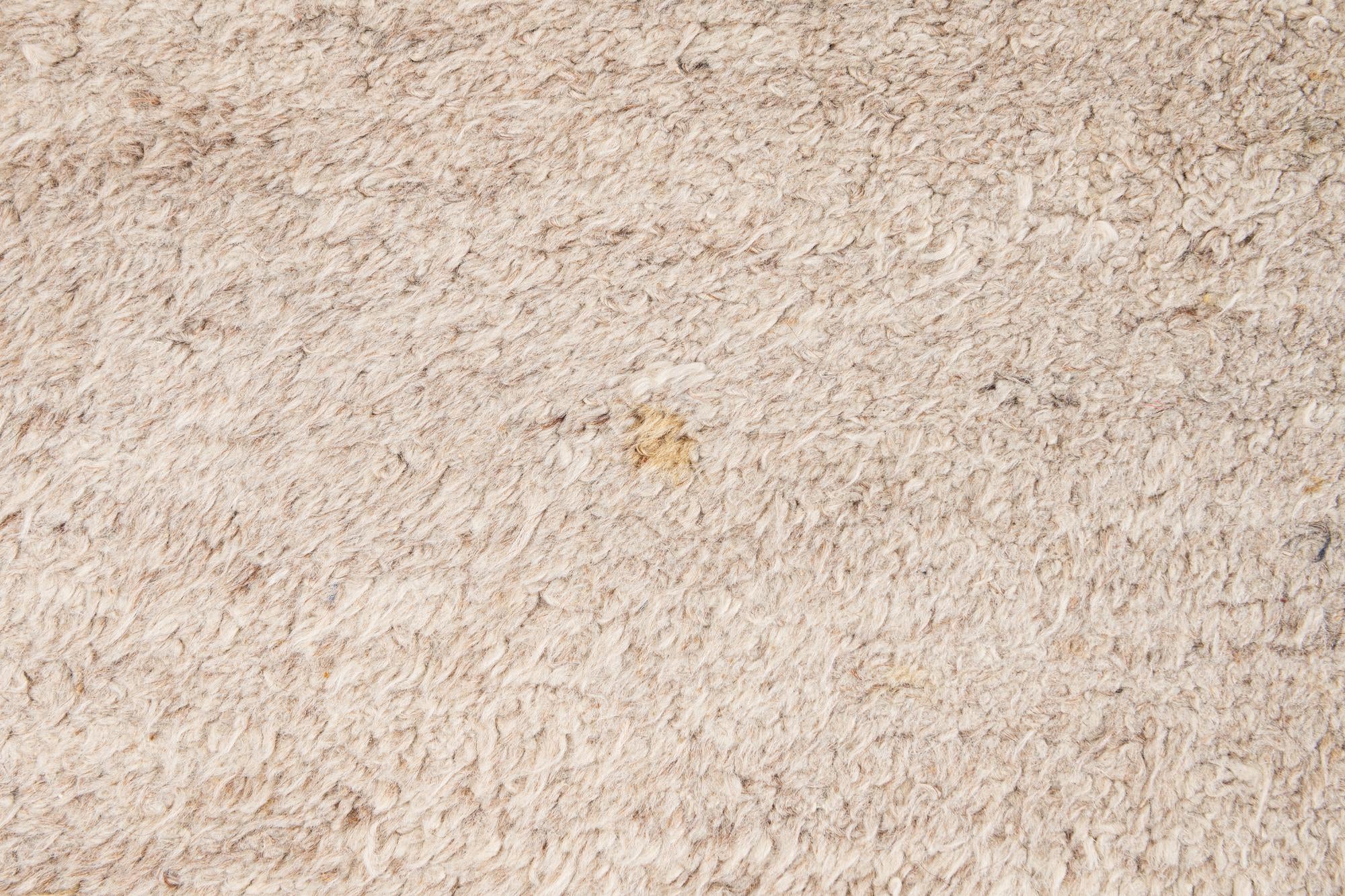 8' 6 x 9' 7 Hand Knotted Moroccan Wool Rug