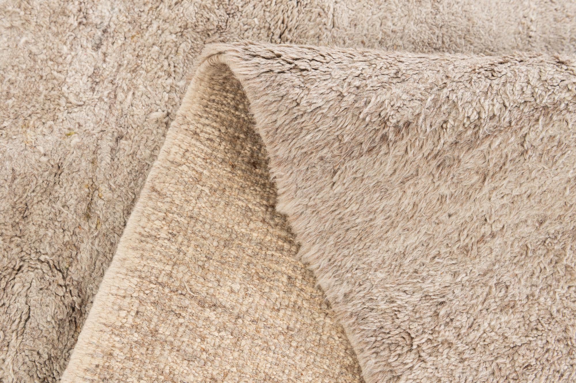 8' 6 x 9' 7 Hand Knotted Moroccan Wool Rug