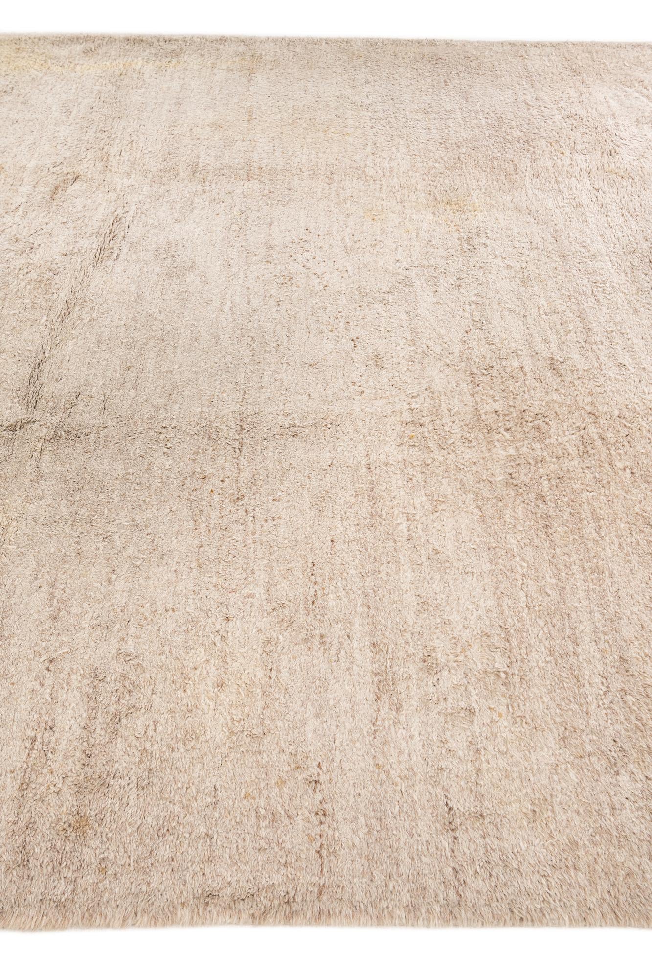 8' 6 x 9' 7 Hand Knotted Moroccan Wool Rug