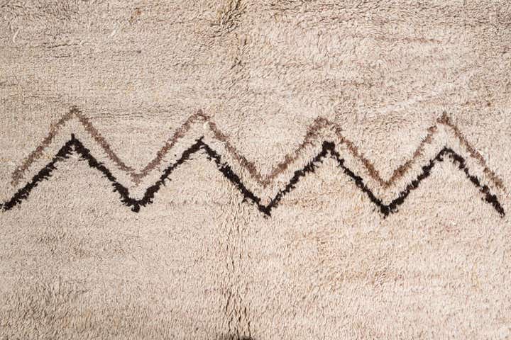 8' 6 x 9' 7 Hand Knotted Moroccan Wool Rug