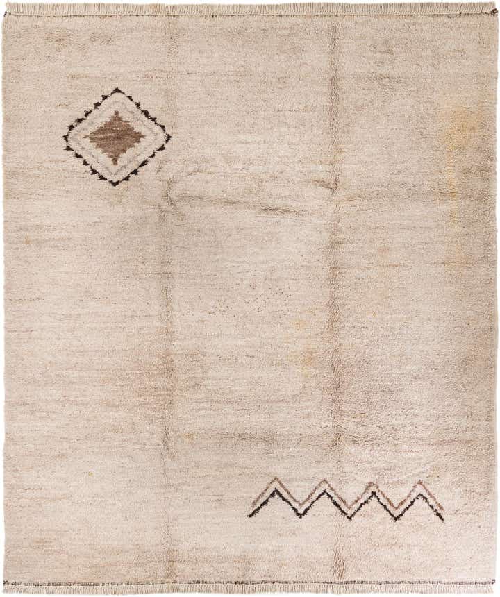 8' 6 x 9' 7 Hand Knotted Moroccan Wool Rug