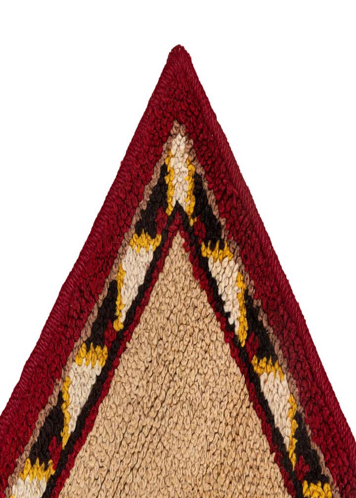 2' 6 x 4' 5 Hand Knotted Moroccan Wool Rug