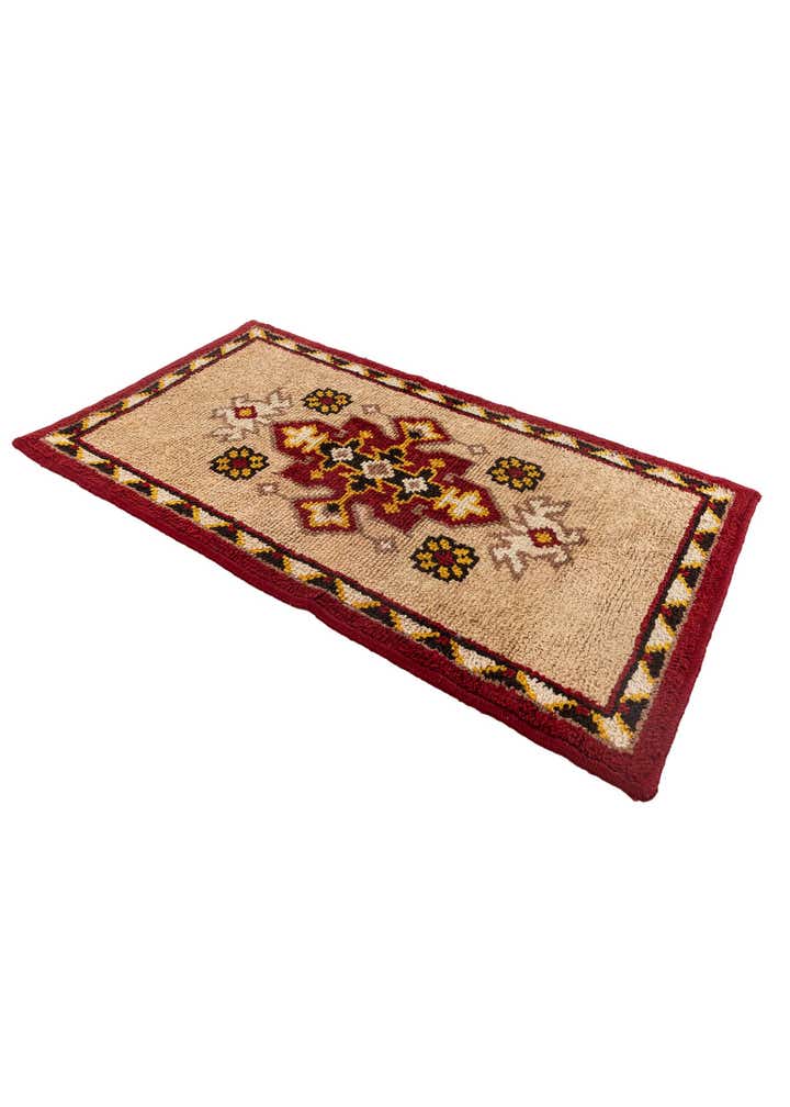 2' 6 x 4' 5 Hand Knotted Moroccan Wool Rug