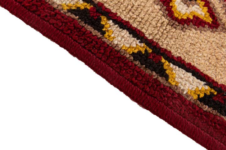2' 6 x 4' 5 Hand Knotted Moroccan Wool Rug