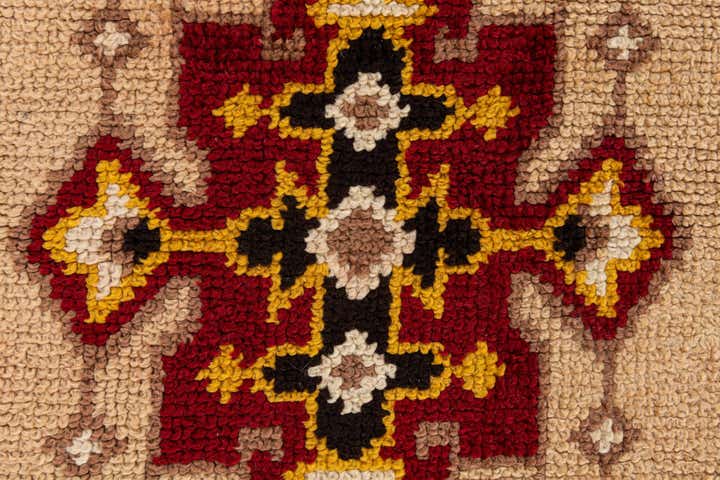2' 6 x 4' 5 Hand Knotted Moroccan Wool Rug