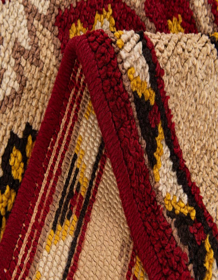 Detail image of 2' 6 x 4' 5  Hand Knotted Moroccan Wool Rug