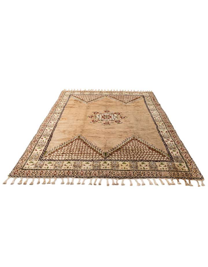 8' x 12' 1 Hand Knotted Moroccan Wool Rug