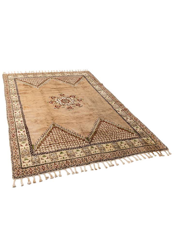 8' x 12' 1 Hand Knotted Moroccan Wool Rug