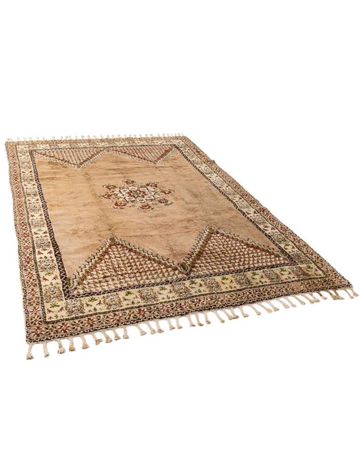 8' x 12' 1 Hand Knotted Moroccan Wool Rug
