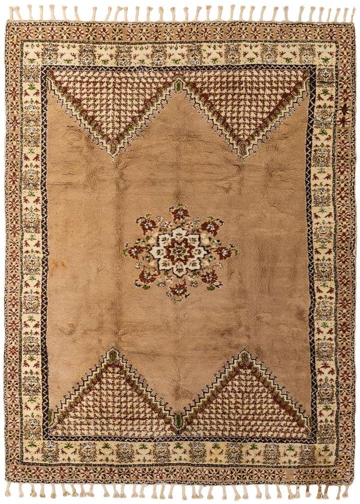 8' x 12' 1 Hand Knotted Moroccan Wool Rug